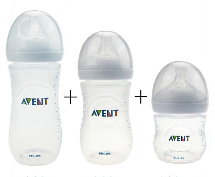 

Детская бутылочка для кормления с широким горлышком AVENT бутылочки Natural Avent 4oz 125ml + 9oz 260ml + 11oz/330ml 3 шт./упак.