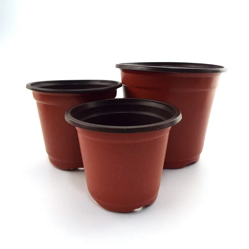 

50Pcs Plastic Grow Box Fall Resistant Seedling Tray For Home Garden Plant Pot Nursery Transplant Flower Seedling Pots 9/10/12CM