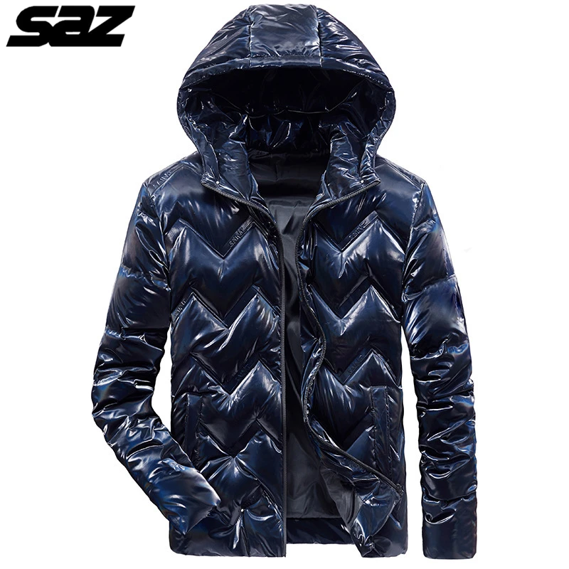 

Saz 2020 jaquetas masculinas inverno com capuz jaqueta de alta qualidade para baixo jaqueta de pato branco quente
