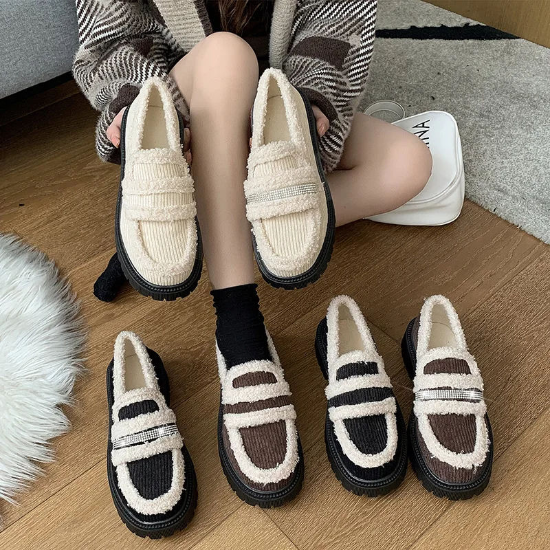 Autumn Winter Women Shoes Plush Warm High-top Casual Peas Shoes Soft Comfortable Women's Cotton Shoes Indoor Plush Women Shoes
Autumn Winter Women Shoes Plush Warm High-top Casual Peas Shoes Soft Comfortable Women's Cotton Shoes Indoor Plush Women Shoes
