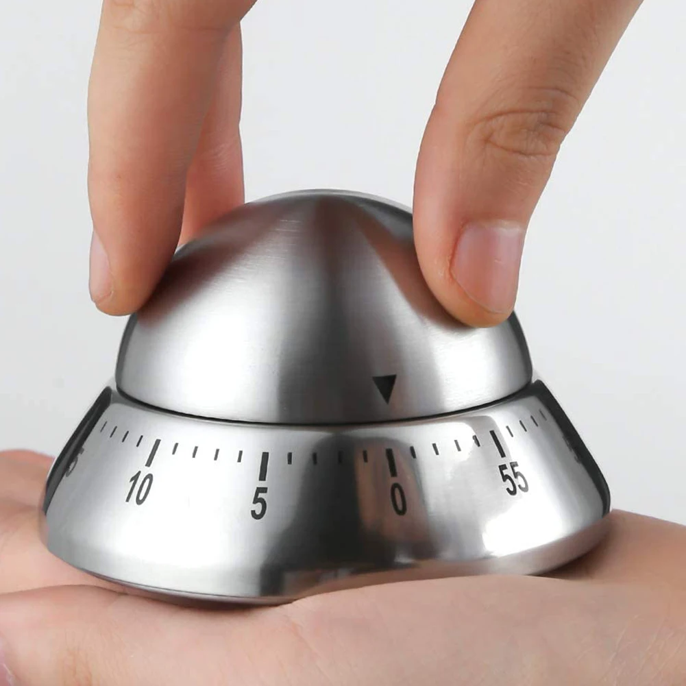 Cooking Timer Kitchen Stainless Steel Eggs 60 Minutes Mechanical Alarm Clock Time Clock Countdown Time Management
Cooking Timer Kitchen Stainless Steel Eggs 60 Minutes Mechanical Alarm Clock Time Clock Countdown Time Management
