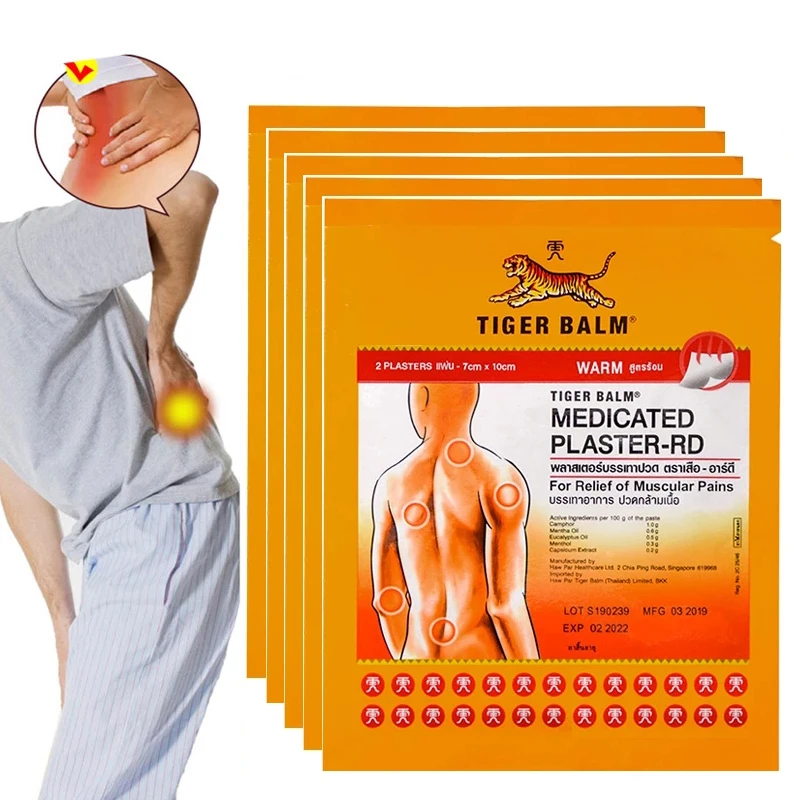10pcs Medical Plaster Red Tiger Balm Stickers Body Neck Muscle Pain Relaxation Arthritis Rheumatism Joints Pain Relief Patch
10pcs Medical Plaster Red Tiger Balm Stickers Body Neck Muscle Pain Relaxation Arthritis Rheumatism Joints Pain Relief Patch