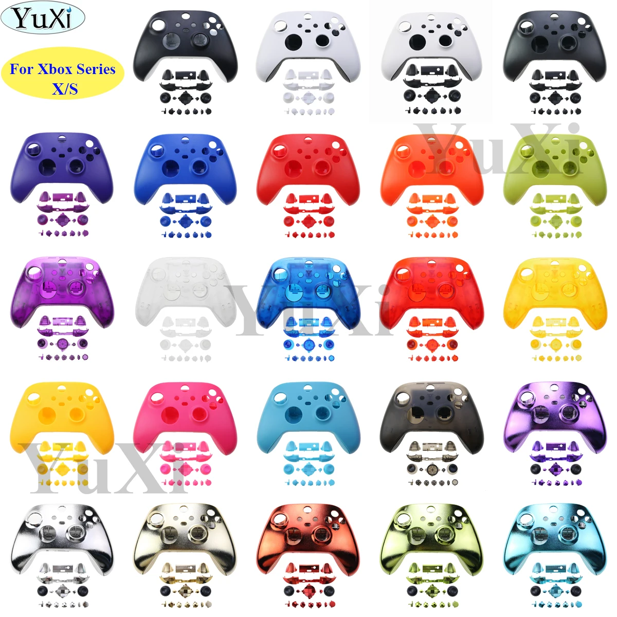 YuXi Replacement For Xbox Series X S Controller Front Housing Shell Back Case Cover LB RB Bumper D-pad Button LT RT Trigger
YuXi Replacement For Xbox Series X S Controller Front Housing Shell Back Case Cover LB RB Bumper D-pad Button LT RT Trigger