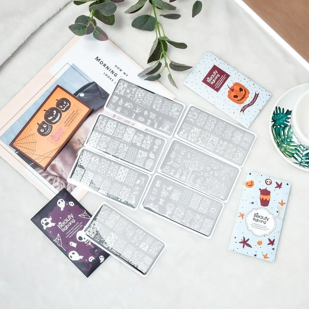 7 PCS BeautyBigBang Stamping Plates Set Different Hollowen Funny Ghost Flower Image Nail Art Stamping Plates Set Stencil Mold
7 PCS BeautyBigBang Stamping Plates Set Different Hollowen Funny Ghost Flower Image Nail Art Stamping Plates Set Stencil Mold