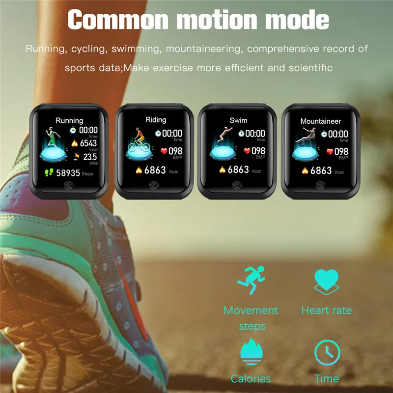 F29 Smart Bracelet Temperature Monitor 1.3 Inch Sports Watch Heart Rate Blood Pressure Sleep Pedometer Alarm Clock
F29 Smart Bracelet Temperature Monitor 1.3 Inch Sports Watch Heart Rate Blood Pressure Sleep Pedometer Alarm Clock
