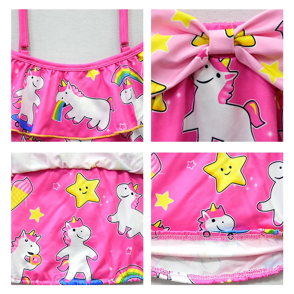 Children's Cute Unicorn Swimsuit for Infant Girls 2021 Summer Flying Sleeve Suspender Tops Bow Short Skirt Girls Swimwear 3-10Y
Children's Cute Unicorn Swimsuit for Infant Girls 2021 Summer Flying Sleeve Suspender Tops Bow Short Skirt Girls Swimwear 3-10Y