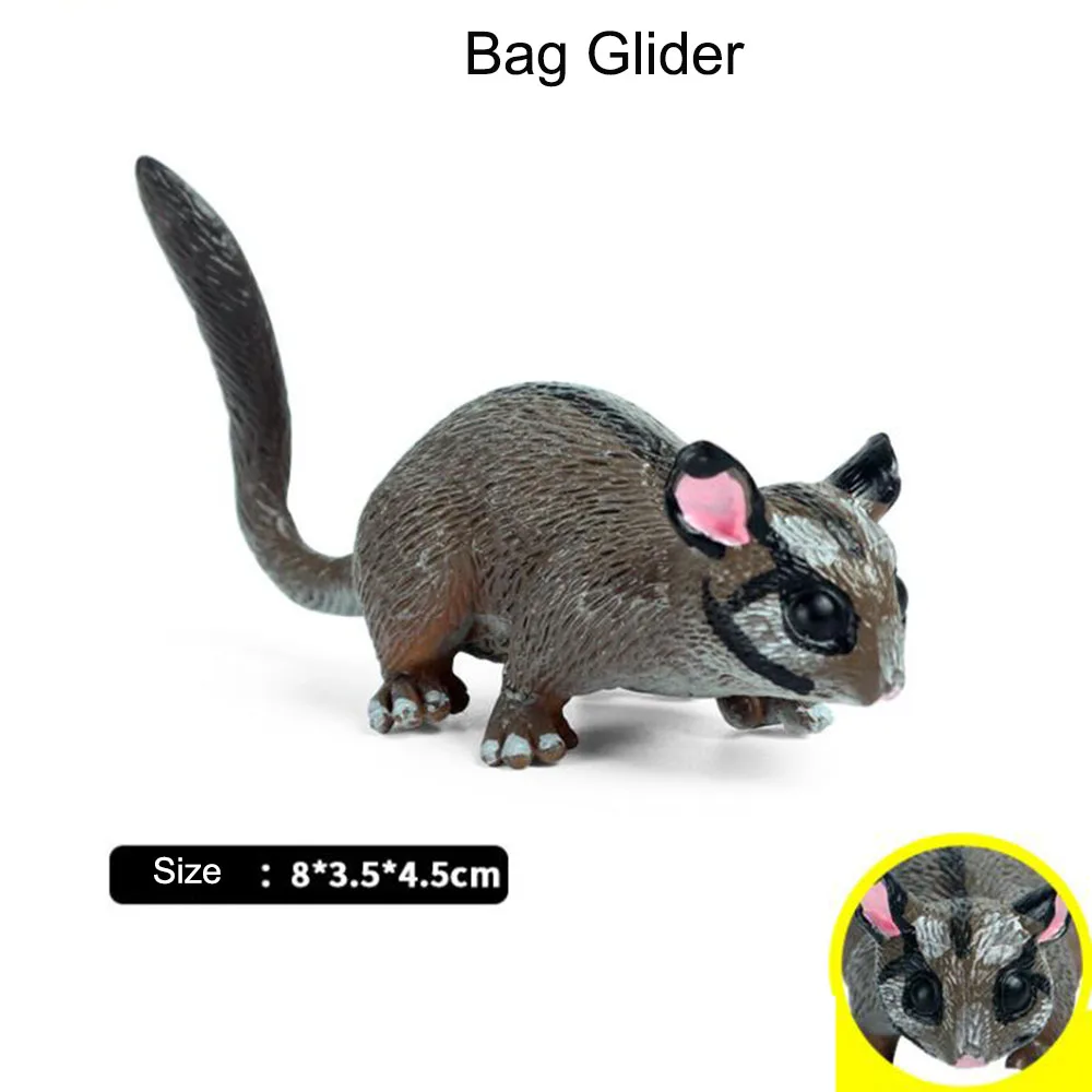 

Children's Science Education Toys Simulation Animal Model Plastic Bag Flying Squirrel Succulent Sand Table DIY Scene Kids Gifts