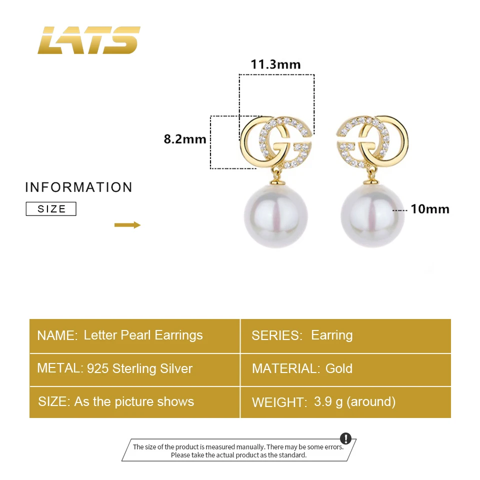 S925 Sterling Silver All-match Pearl Drop Earring Female Korean Exquisite Zircon Letter Earrings for Women 2020 Fashion Jewelry
S925 Sterling Silver All-match Pearl Drop Earring Female Korean Exquisite Zircon Letter Earrings for Women 2020 Fashion Jewelry