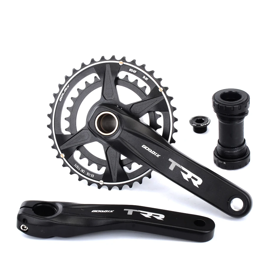 GOLDIX crankset bicycle sprocket 38/28T aluminum alloy CNC machining SRAM GXP mtb crankset parts sram crankset shimanoXT 105
GOLDIX crankset bicycle sprocket 38/28T aluminum alloy CNC machining SRAM GXP mtb crankset parts sram crankset shimanoXT 105