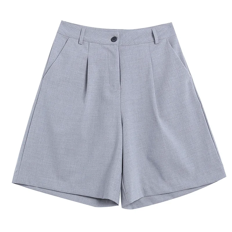 New Suit Middle Pants Women Leisure Hong Kong Retro Outerwear High Waist Loose A- line Wide Leg Fifth Pants
New Suit Middle Pants Women Leisure Hong Kong Retro Outerwear High Waist Loose A- line Wide Leg Fifth Pants