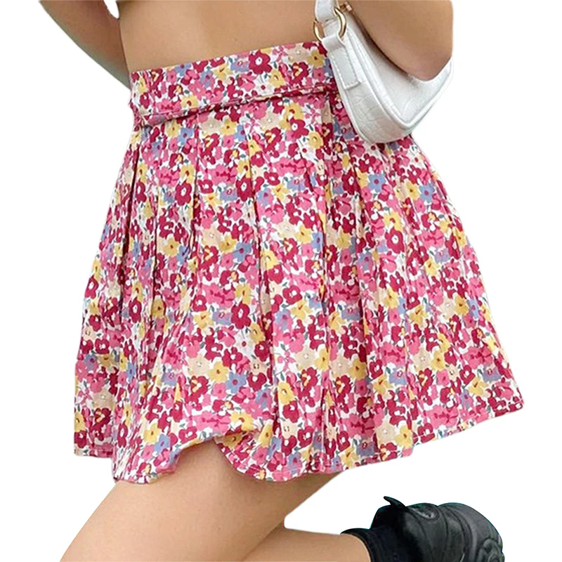 Summer Women Floral Printed High Waist Pleated Skirt Halter Crop Tops Tanks Matching Clothing Set Female Ladies Sexy Clothes New
Summer Women Floral Printed High Waist Pleated Skirt Halter Crop Tops Tanks Matching Clothing Set Female Ladies Sexy Clothes New