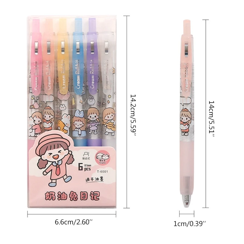 6x Fine Point 0.5mm Retractable Gel Ink Pen Wax Sealed Black Retractable Butter Rabbit Daily Great Gifts for students
6x Fine Point 0.5mm Retractable Gel Ink Pen Wax Sealed Black Retractable Butter Rabbit Daily Great Gifts for students