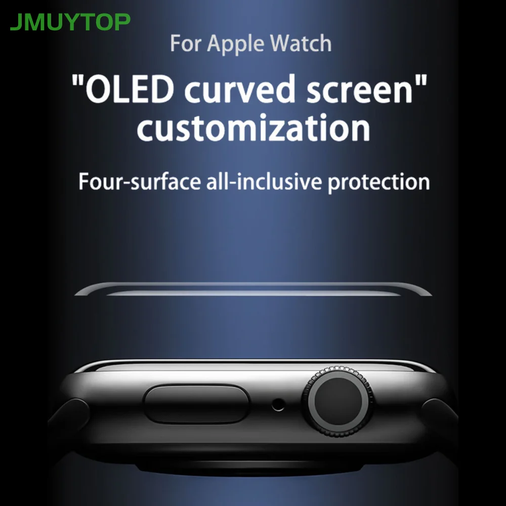 Защитная пленка для Apple Watch Series 7 45 мм 41 3D полная защита экрана iWatch прозрачное не