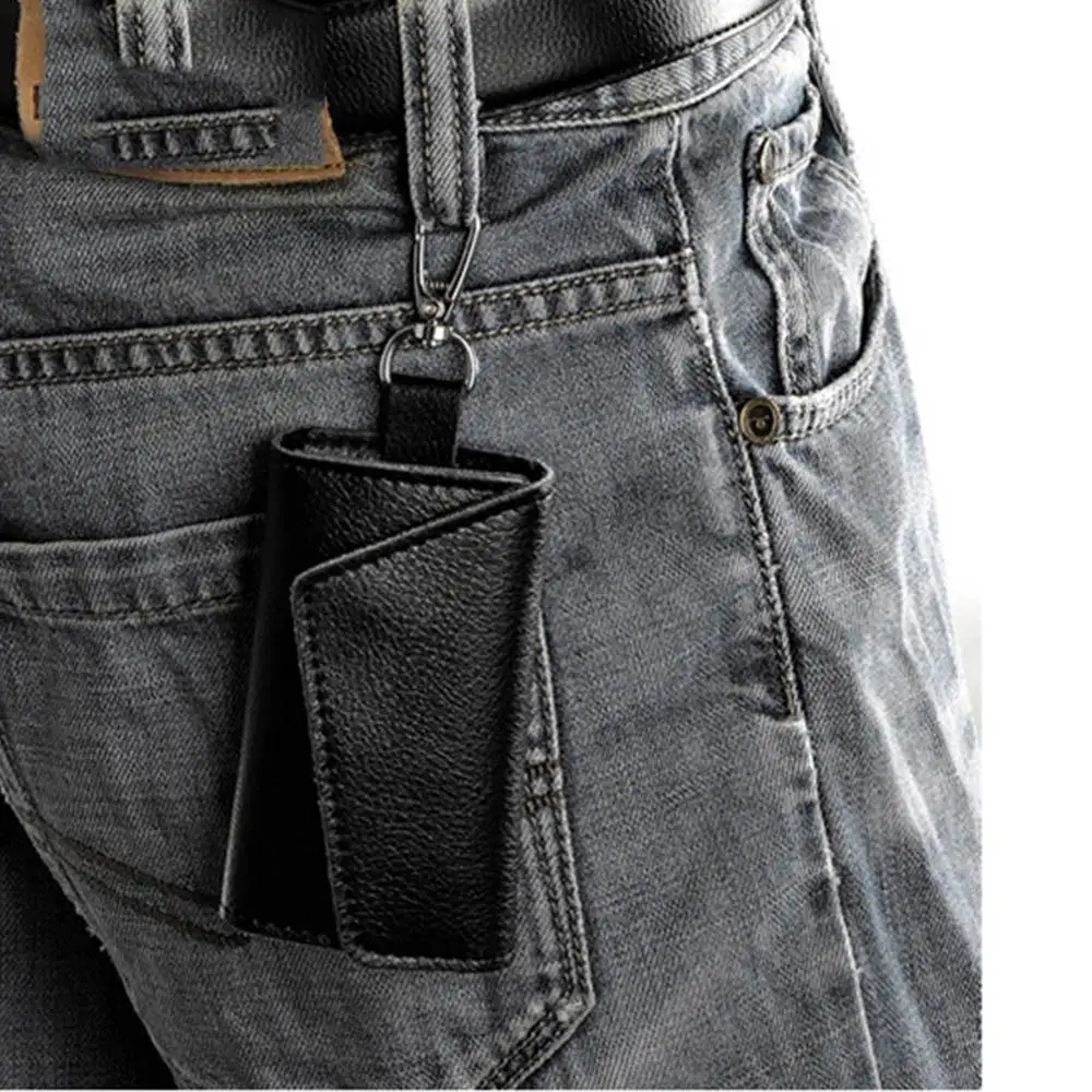 ISKYBOB Genuine Leather Folding Door Key Electronic Key Holder Bag Credit Card Coins Cash Snap Button Holder Bag
ISKYBOB Genuine Leather Folding Door Key Electronic Key Holder Bag Credit Card Coins Cash Snap Button Holder Bag