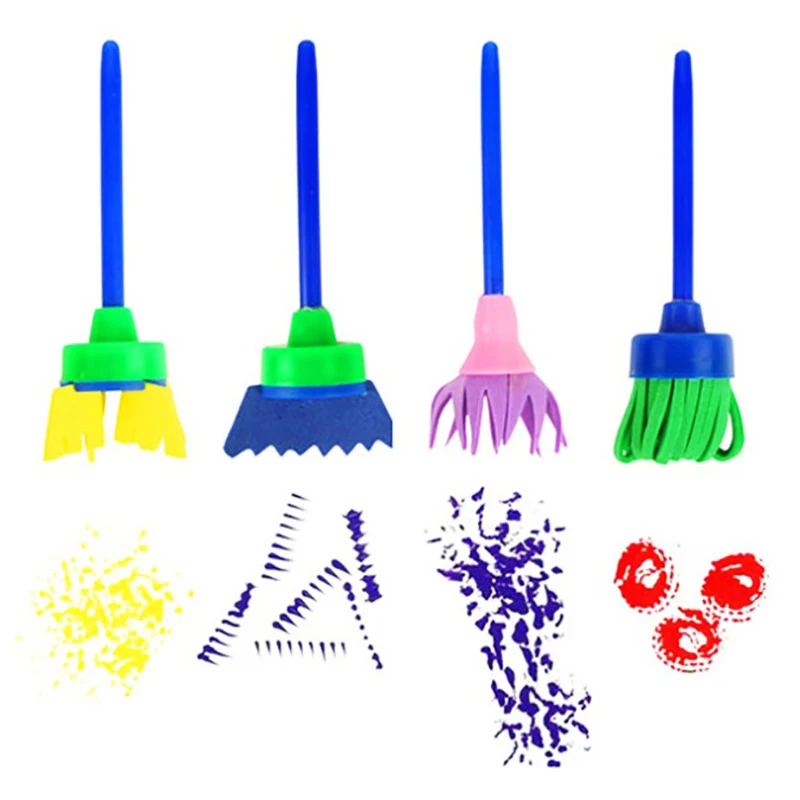 4 Pcs/set DIY Flower Graffiti Sponge Art Supplies Brushes Seal Painting Tools Funny Drawing Toys Funny Creative Toy for Kid NEW
4 Pcs/set DIY Flower Graffiti Sponge Art Supplies Brushes Seal Painting Tools Funny Drawing Toys Funny Creative Toy for Kid NEW