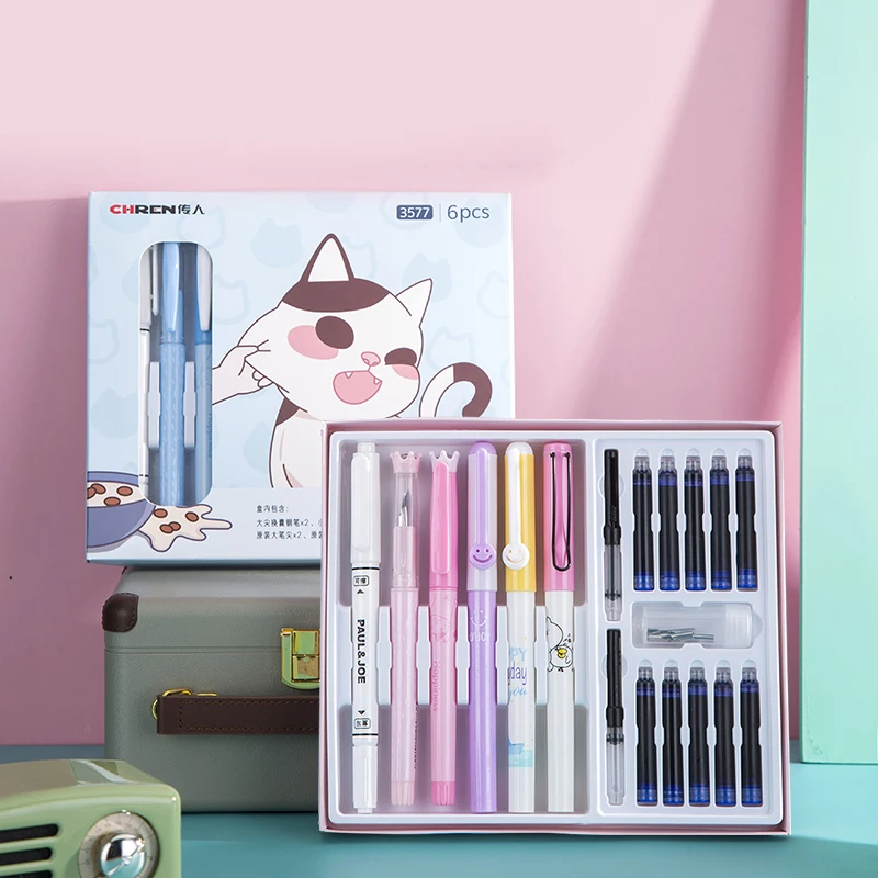6+13Pcs/Set 0.5/0.3mm blue ink Fountain Pen Erasable Ink sac School Stationery gifts for Kids pens set
6+13Pcs/Set 0.5/0.3mm blue ink Fountain Pen Erasable Ink sac School Stationery gifts for Kids pens set