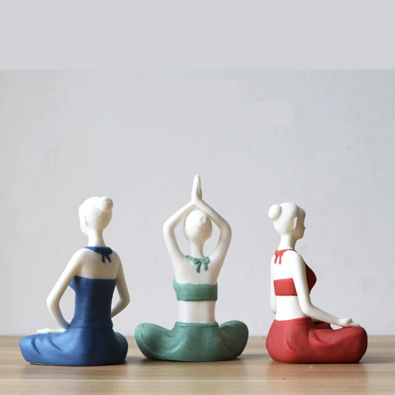 Yoga Characters Small Ornament Abstraction Ceramics Yoga Beauty Statue Yoga Studio Showcase Art Decorations X3818 
Yoga Characters Small Ornament Abstraction Ceramics Yoga Beauty Statue Yoga Studio Showcase Art Decorations X3818