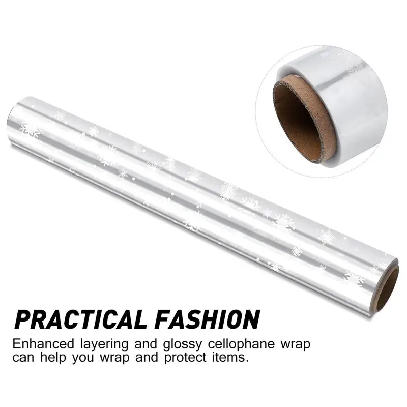 Thickness Cellophane Wrap Roll Snowflake Decorated Cellophane Bags to Wrap Gift Baskets Arts & Crafts (30x40cm)
Thickness Cellophane Wrap Roll Snowflake Decorated Cellophane Bags to Wrap Gift Baskets Arts & Crafts (30x40cm)