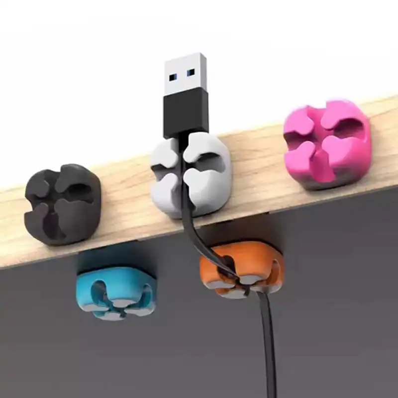 Cable Organizer Silicone Desktop Winder Cable Management Clips Cable Holder For Mouse Headphone Wire Cord Organizer
Cable Organizer Silicone Desktop Winder Cable Management Clips Cable Holder For Mouse Headphone Wire Cord Organizer