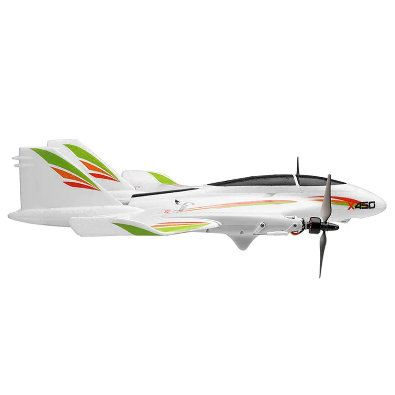 Радиоуправляемый самолет XK X450 VTOL 2 4G 6CH 6 axi's EPO 450 мм размах крыльев 3D/6G