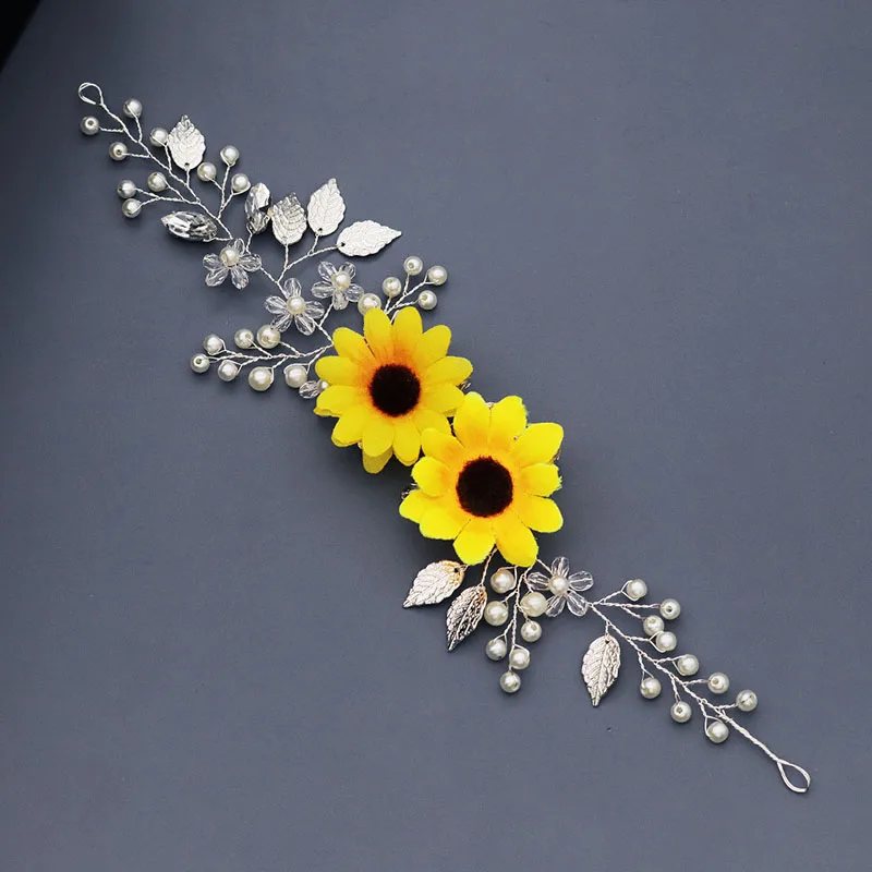 Fairy Beauty Girls Photo Accessories Sunflower Daisies Decor Hair Band Handmade Glass Faux Rhinestone Bride Headdress LXH
Fairy Beauty Girls Photo Accessories Sunflower Daisies Decor Hair Band Handmade Glass Faux Rhinestone Bride Headdress LXH