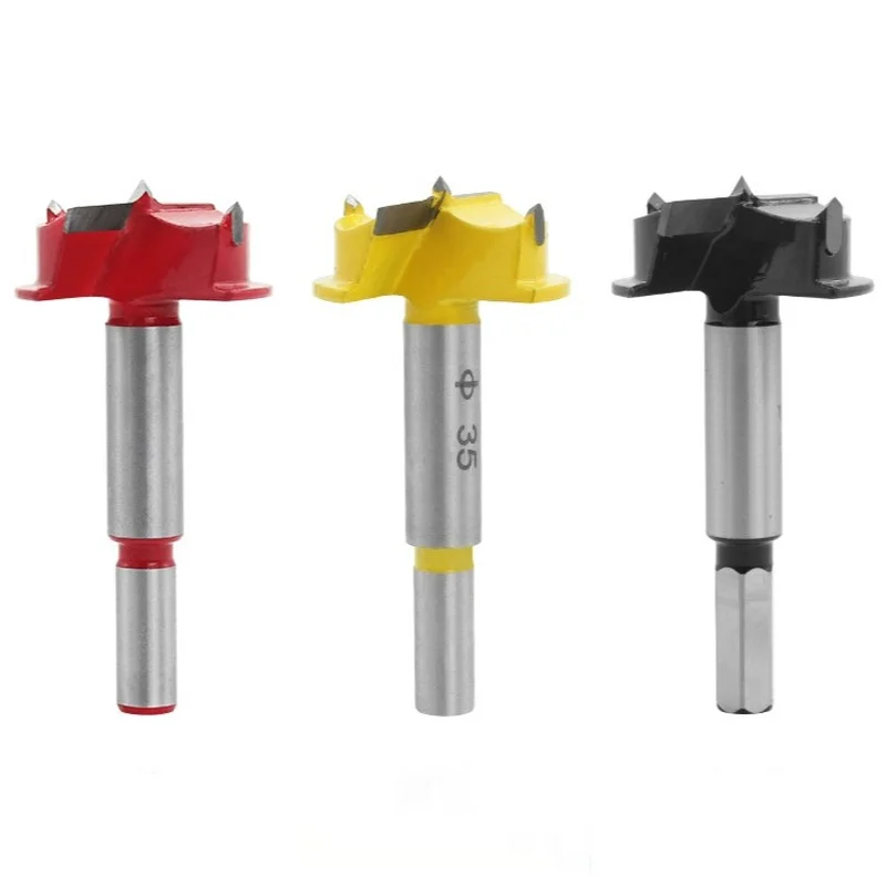 Thickening 35mm Woodworking Drill Bits Hex/Round Shank Cemented carbide Core Hole Drilling Tools for Wood Door Cabinet Hinges
Thickening 35mm Woodworking Drill Bits Hex/Round Shank Cemented carbide Core Hole Drilling Tools for Wood Door Cabinet Hinges