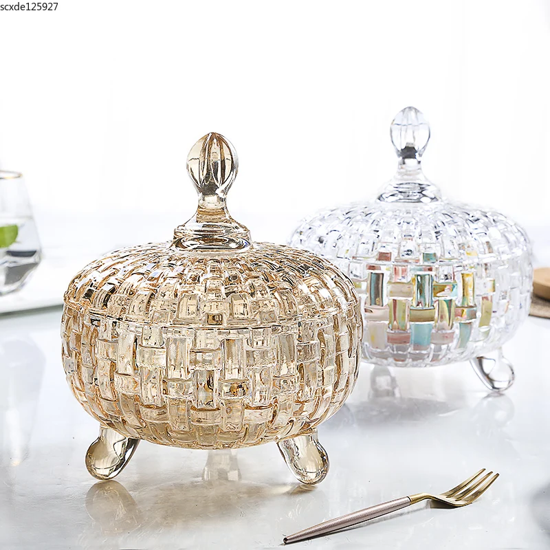 Modern Transparent Glass Sugar Candy Jar with Lid Large-capacity Jewelry and Cosmetics Storage Box Home Dried Snack Storage Jar
Modern Transparent Glass Sugar Candy Jar with Lid Large-capacity Jewelry and Cosmetics Storage Box Home Dried Snack Storage Jar