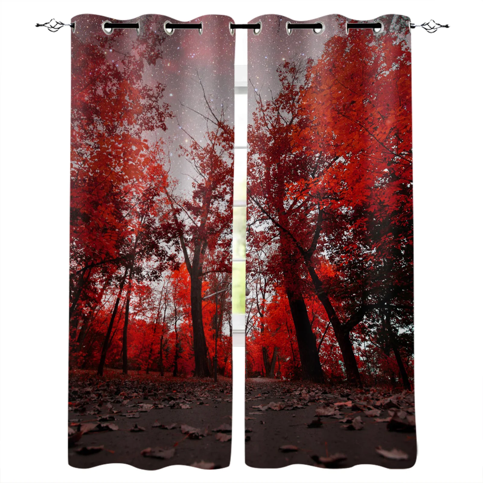 Maple Leaves Red Forest Starry Sky Printed Curtains Window for Living Room Bedroom Kitchen Kids Room Modern Home Decoration
Maple Leaves Red Forest Starry Sky Printed Curtains Window for Living Room Bedroom Kitchen Kids Room Modern Home Decoration