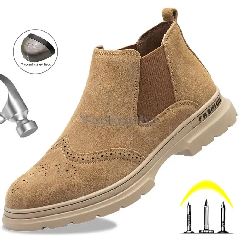 Safety Boots Men Chelsea Boots Steel Toe Work Shoes Winter Work Boots Anti-smashing Welding Safety Shoes Male Work Sneakers 2021
Safety Boots Men Chelsea Boots Steel Toe Work Shoes Winter Work Boots Anti-smashing Welding Safety Shoes Male Work Sneakers 2021