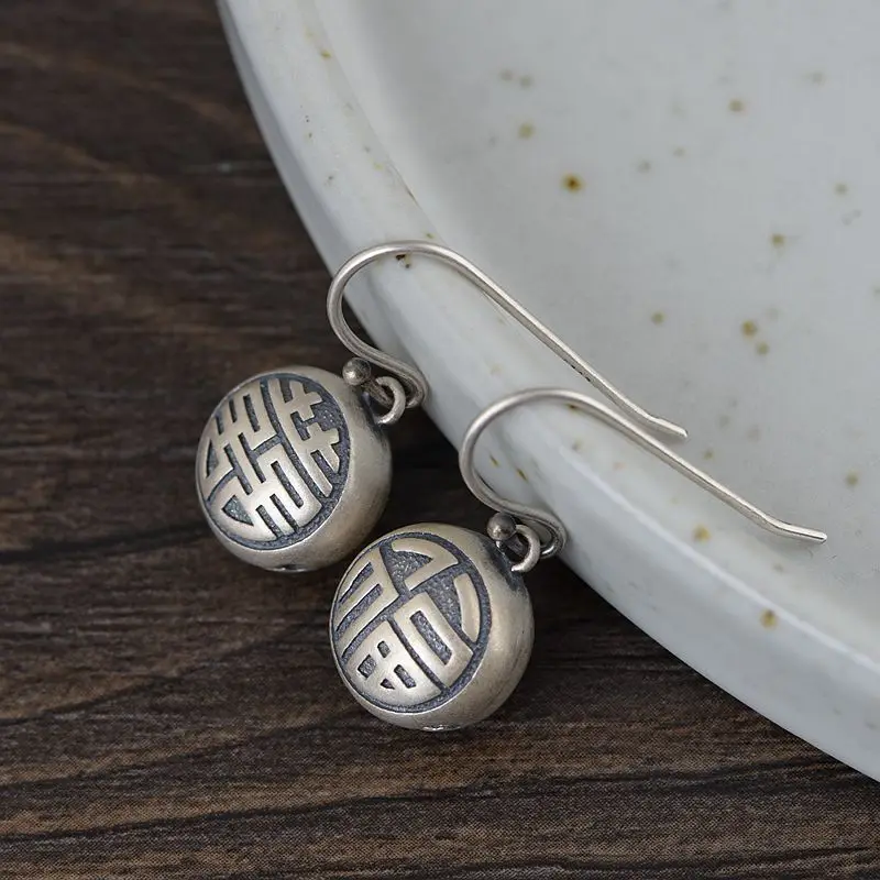 FNJ Fu Bell Earrings 925 Silver Original Pure S925 Sterling Silver Drop Earring for Women Jewelry
FNJ Fu Bell Earrings 925 Silver Original Pure S925 Sterling Silver Drop Earring for Women Jewelry