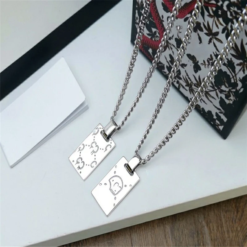 Ожерелье из серебра 925 пробы с микро-этикеткой 1: 1S925 популярное и модное ожерелье