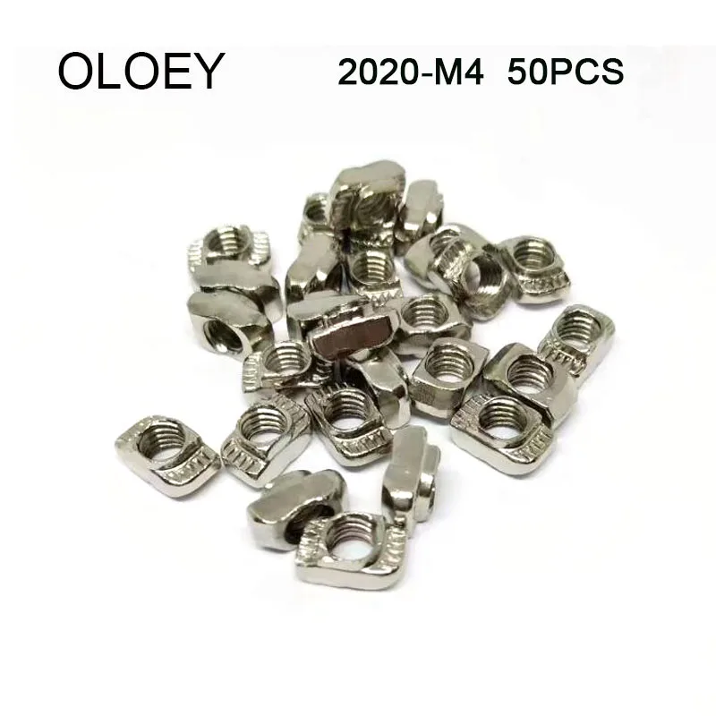 50PCS 2020 European Standard 20-M4 T-nut Hammer Head Fasten Nut 3D Printer Parts Nickel Plated for 20 series Groove
50PCS 2020 European Standard 20-M4 T-nut Hammer Head Fasten Nut 3D Printer Parts Nickel Plated for 20 series Groove