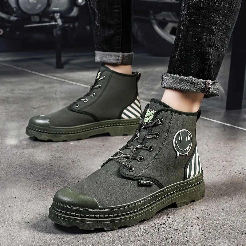 New Martin boots men's British style casual mid-top boots breathable high-top all-match shoes men's canvas tooling boots
New Martin boots men's British style casual mid-top boots breathable high-top all-match shoes men's canvas tooling boots