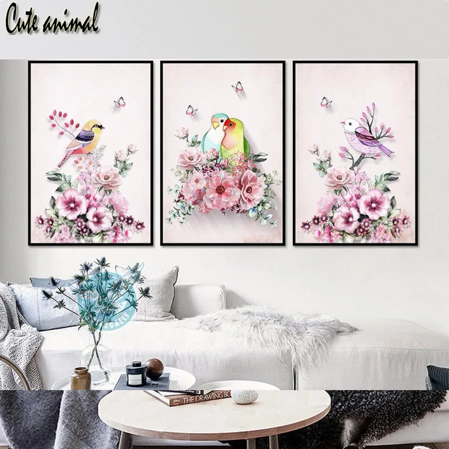 5D DIY Diamond Painting love birds rose Diamond Mosaic Cross stitch full Square/round diamond picture rhinestone 3pcs Home Decor
5D DIY Diamond Painting love birds rose Diamond Mosaic Cross stitch full Square/round diamond picture rhinestone 3pcs Home Decor