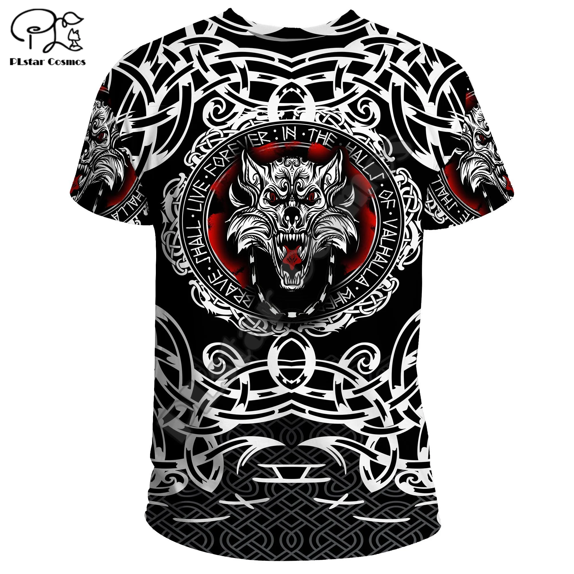 PLstar Cosmos Viking Wolf Tattoo Warrior God Odin Symbol Harajuku 3DPrint Streetwear Summer Casual Funny Short Sleeve T-Shirts 1
PLstar Cosmos Viking Wolf Tattoo Warrior God Odin Symbol Harajuku 3DPrint Streetwear Summer Casual Funny Short Sleeve T-Shirts 1