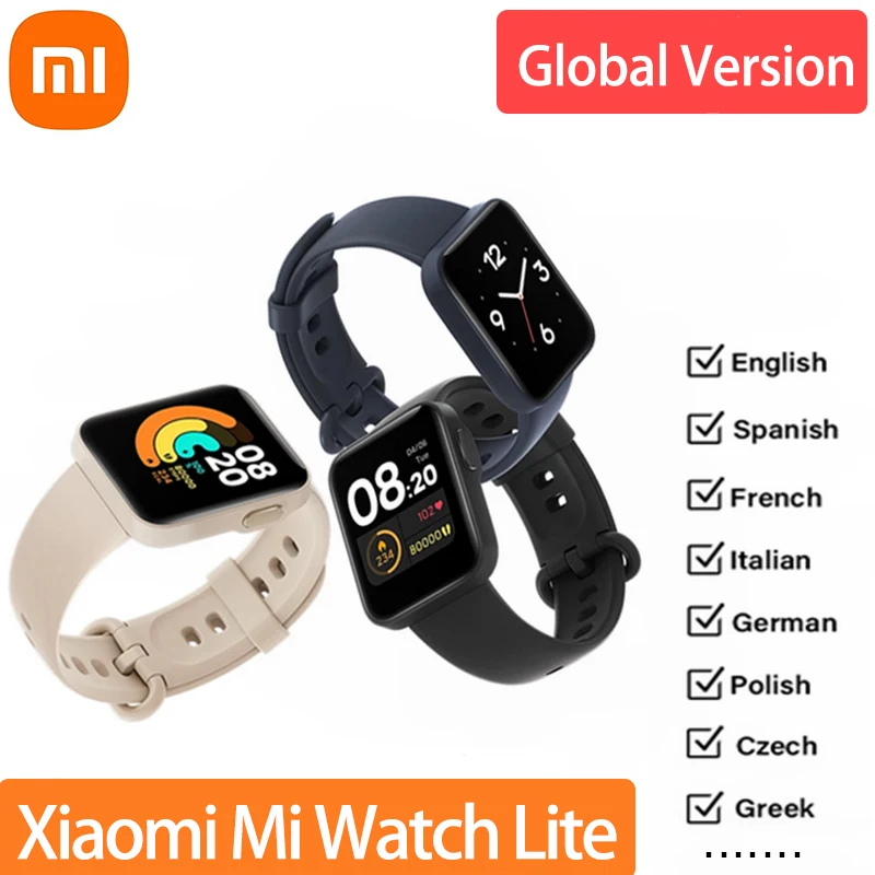 Умные часы Xiaomi Mi Watch Lite 1 4 дюйма GPS 5 атм | Электроника