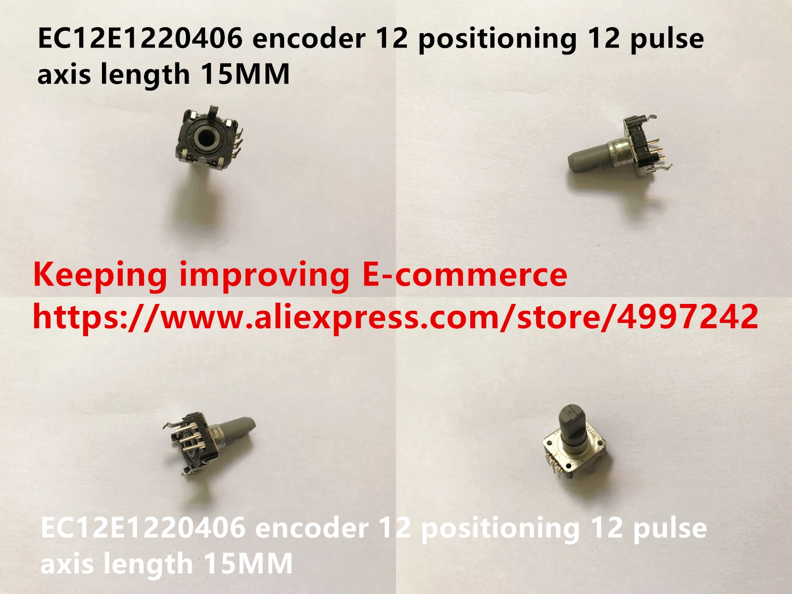Original new 100% EC12E1220406 encoder 12 positioning 12 pulse axis length 15MM (SWITCH)
Original new 100% EC12E1220406 encoder 12 positioning 12 pulse axis length 15MM (SWITCH)