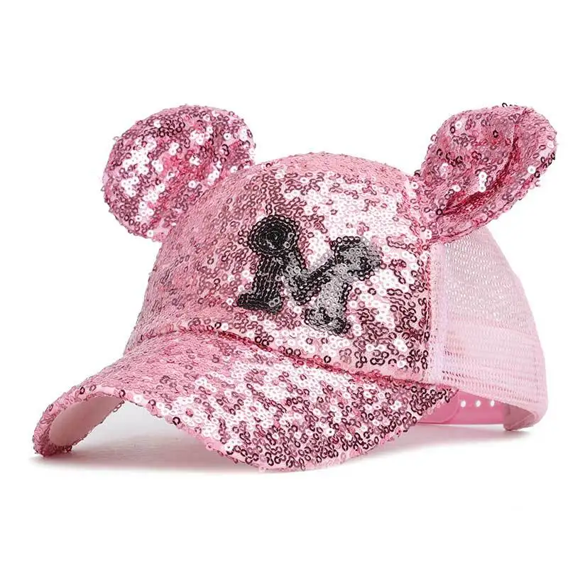 Cute Girls Sequins Ear Hats Kids Mesh Baseball Cap With Ears Funny Hats Spring Summer Hip Hop Boy Hats Caps
Cute Girls Sequins Ear Hats Kids Mesh Baseball Cap With Ears Funny Hats Spring Summer Hip Hop Boy Hats Caps