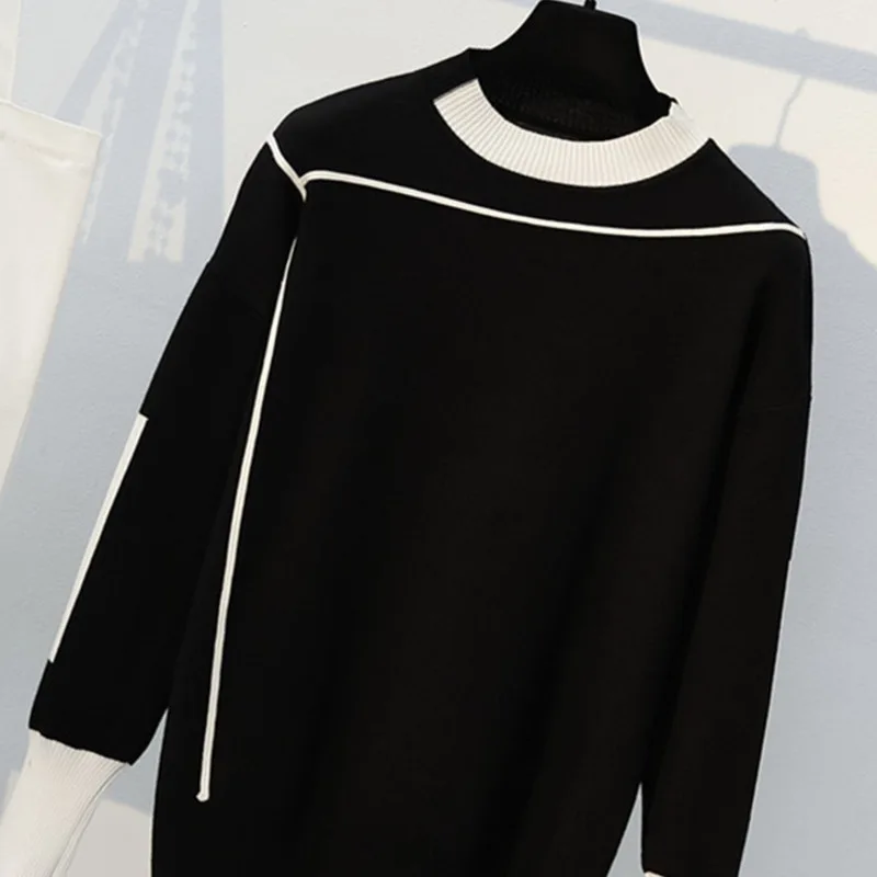 Autumn 2 Pieces Set Knitted Pullovers Sweater Casual Stripe Knit Jumper Tops and Pants Suits Fashionable Long Sleeve Tracksuits
Autumn 2 Pieces Set Knitted Pullovers Sweater Casual Stripe Knit Jumper Tops and Pants Suits Fashionable Long Sleeve Tracksuits
