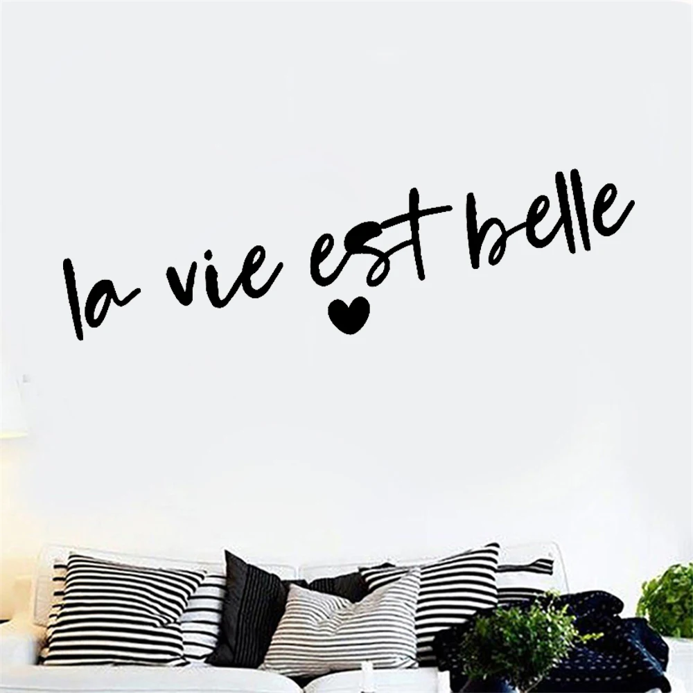 Wall Stickers La Vie Est Belle French Quotes Decals Mural Removable Vinyl Family Bedroom Livingroom Decoration Poster RU2427
Wall Stickers La Vie Est Belle French Quotes Decals Mural Removable Vinyl Family Bedroom Livingroom Decoration Poster RU2427