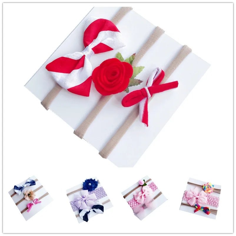 3pcs/set Children's hair accessories nylon headband sets dovetail bow colorful mesh baby headband
3pcs/set Children's hair accessories nylon headband sets dovetail bow colorful mesh baby headband