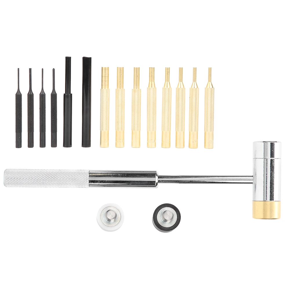 Hammer Punch Set 17Pcs Punch Set Roll Pin Double Faced Hammer Brass Stainless Steel Maintenance Tool
Hammer Punch Set 17Pcs Punch Set Roll Pin Double Faced Hammer Brass Stainless Steel Maintenance Tool