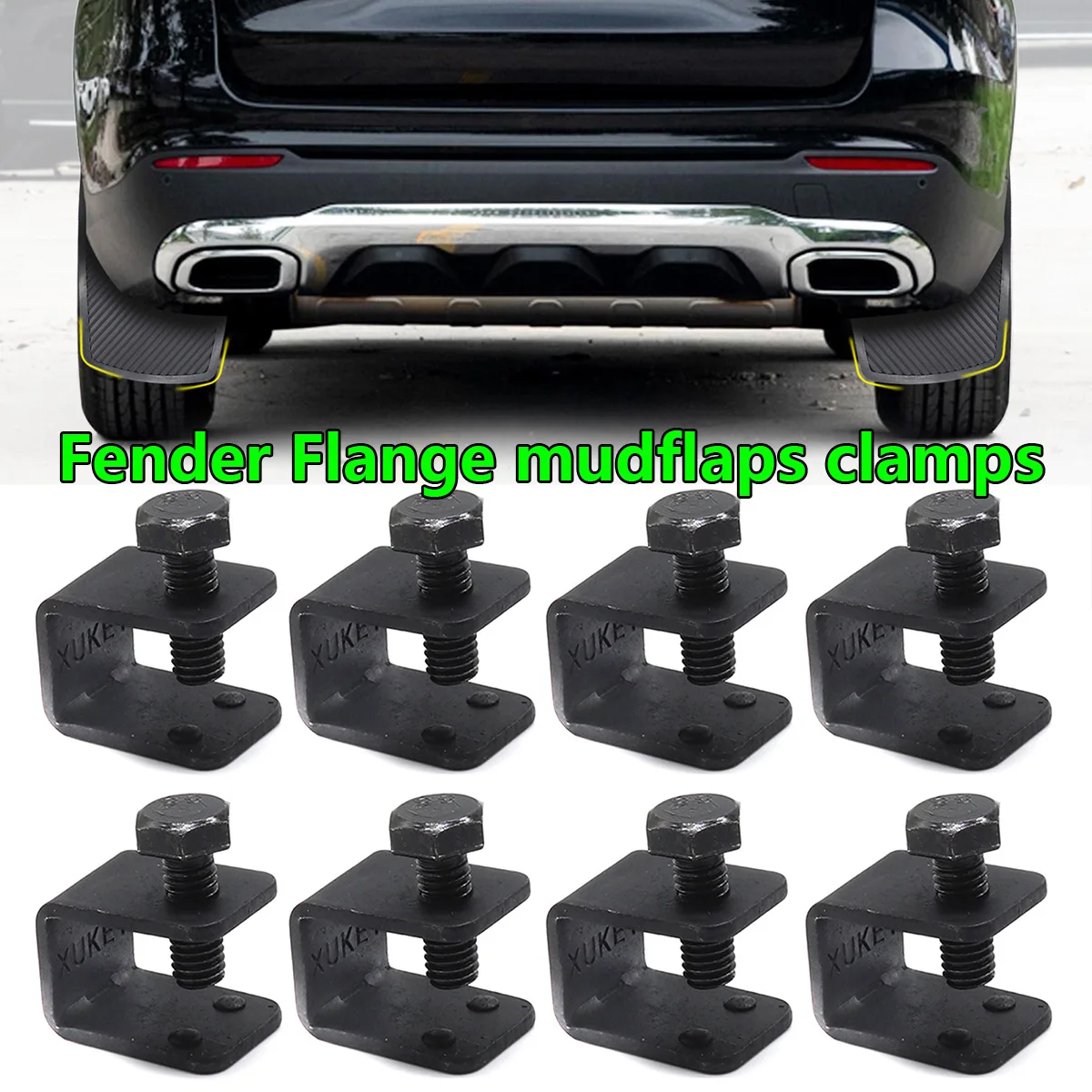 8pc Universal Car Auto Splash Guards Fitting Fixing Black U C Clamps Mud Flaps For Car AUTO With fender flange
8pc Universal Car Auto Splash Guards Fitting Fixing Black U C Clamps Mud Flaps For Car AUTO With fender flange