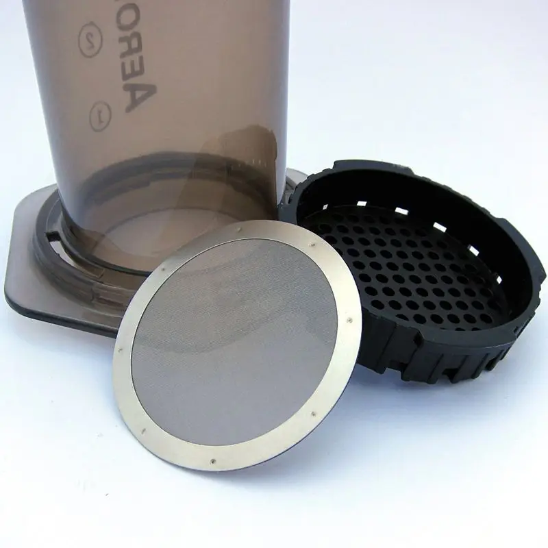 Металлический фильтр для кофе 2 фильтра многоразовый из нержавеющей стали