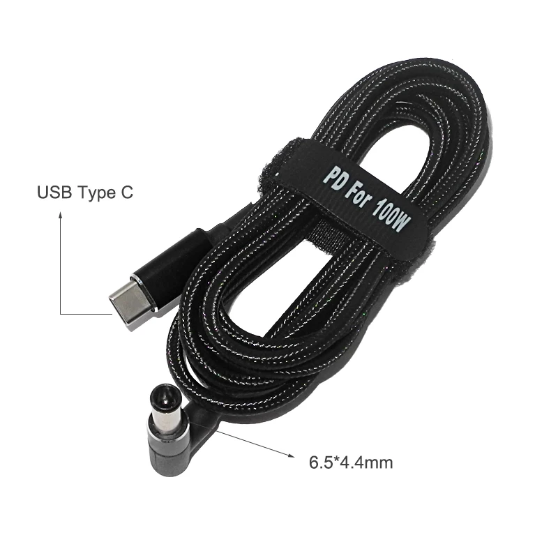 1.8m 100W USB Type C to 6.5 X 4.4mm Laptop Power Adpater Connector Charging Cable Cord for Sony Vaio Laptop Charger Converter 
1.8m 100W USB Type C to 6.5 X 4.4mm Laptop Power Adpater Connector Charging Cable Cord for Sony Vaio Laptop Charger Converter