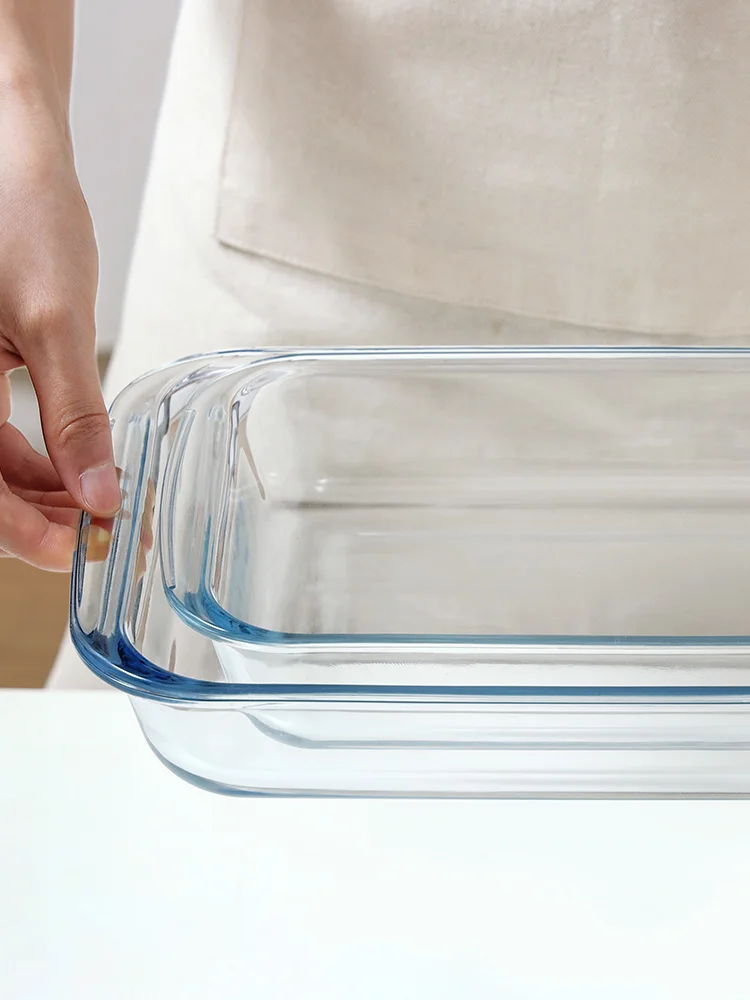 Glass baking tray Rectangular double ear cake baking tray Baking utensils Heat-resistant baking tray
Glass baking tray Rectangular double ear cake baking tray Baking utensils Heat-resistant baking tray