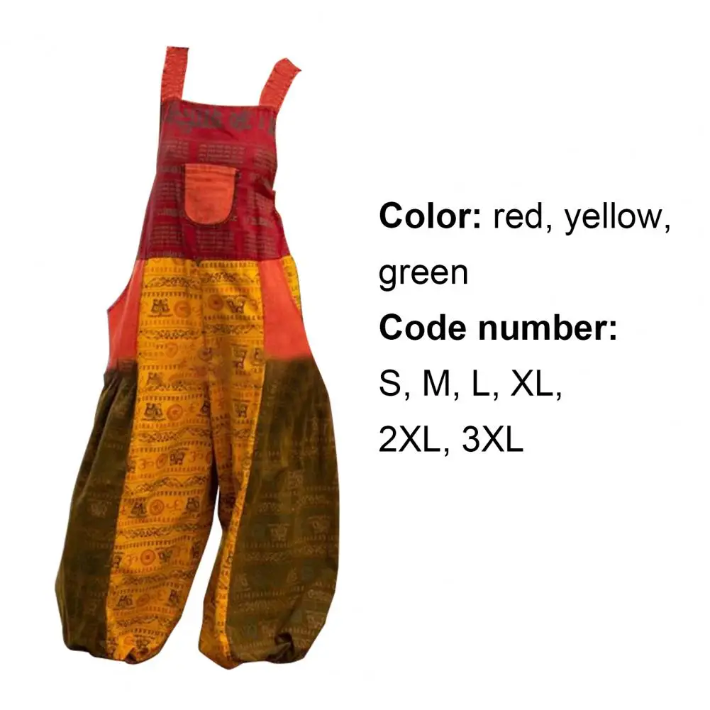 2021 New Fashion Women Jumpsuit Sleeveless Color Block Women Backless Wide Leg Retro Print Dungarees Overalls for Summer
2021 New Fashion Women Jumpsuit Sleeveless Color Block Women Backless Wide Leg Retro Print Dungarees Overalls for Summer