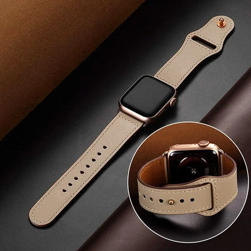 7Rings Classic Style Minimal Adjustable Colourful Leather Watch Strap for Apple Watch Full Series Fashion Wristwatch For Unisex
7Rings Classic Style Minimal Adjustable Colourful Leather Watch Strap for Apple Watch Full Series Fashion Wristwatch For Unisex