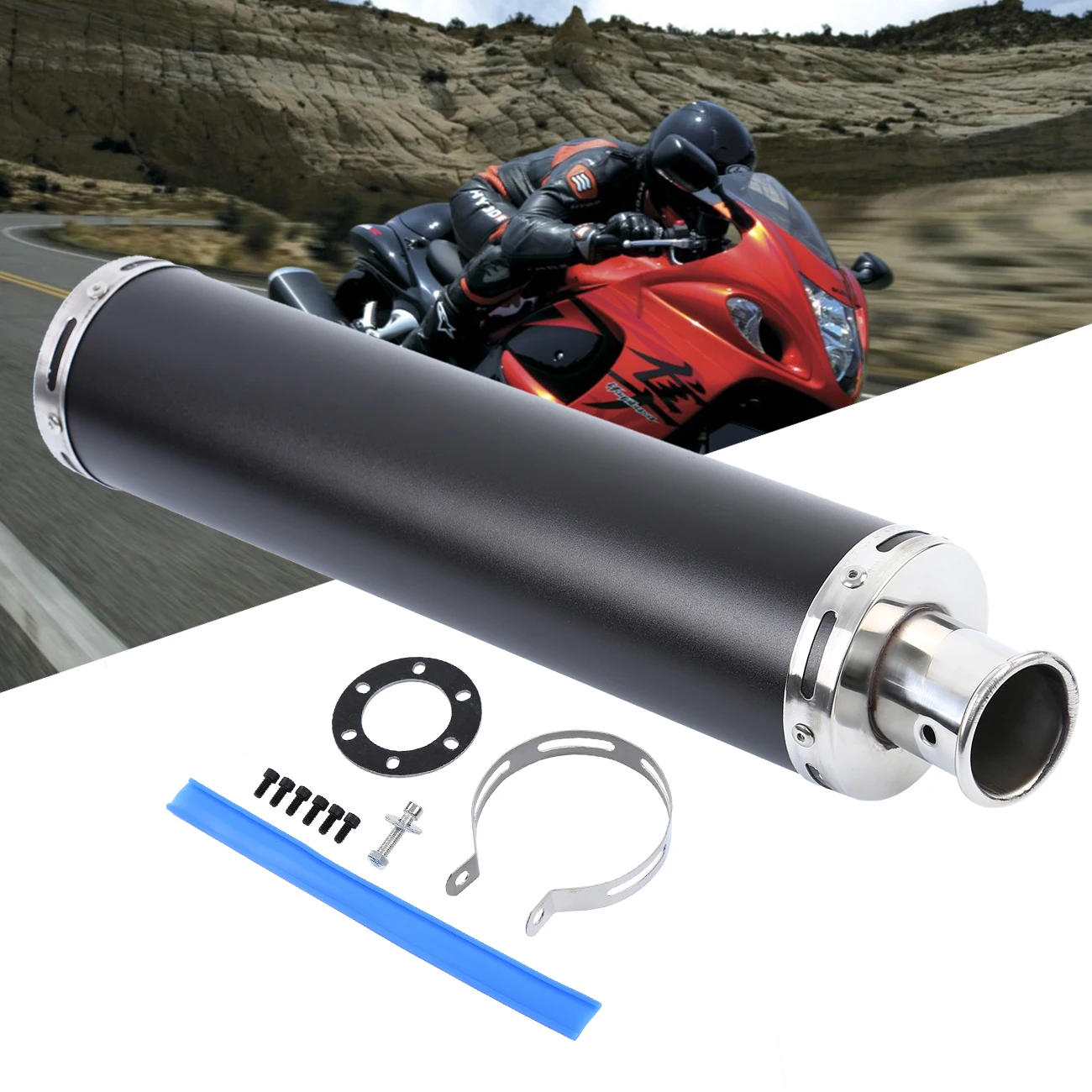 50cm Aluminum Motorcycle Performance Exhaust Pipe Muffler Pipe Set With Screws For Scooter GY6 125cc 150cc Engines
50cm Aluminum Motorcycle Performance Exhaust Pipe Muffler Pipe Set With Screws For Scooter GY6 125cc 150cc Engines