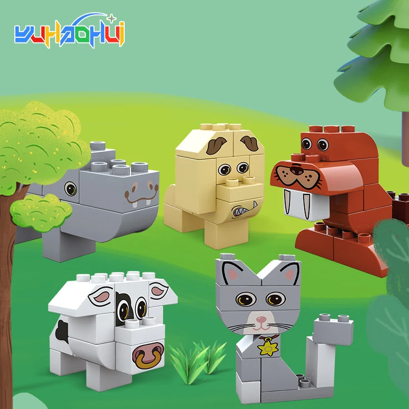 Конструктор «сделай сам» большого размера, животные, головоломка для борьбы, пазл для раннего развития, Детские интерактивные креативные к...
Конструктор «сделай сам» большого размера, животные, головоломка для борьбы, пазл для раннего развития, Детские интерактивные креативные к...